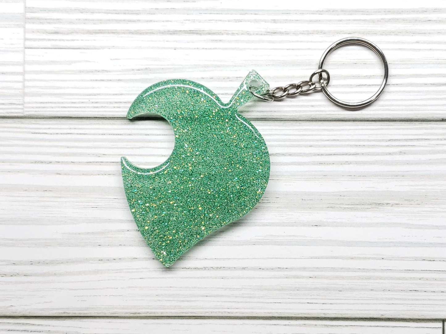 Custom Nook Leaf Resin Keychain