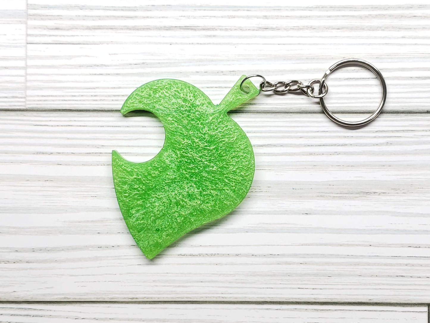 Custom Nook Leaf Resin Keychain