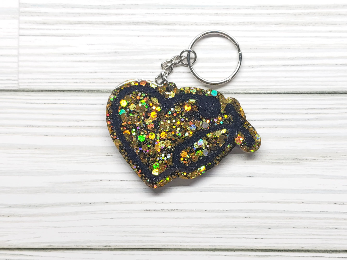 Custom Nurse Heart Stethoscope Keychain