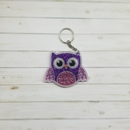 Custom Owl Resin Keychain