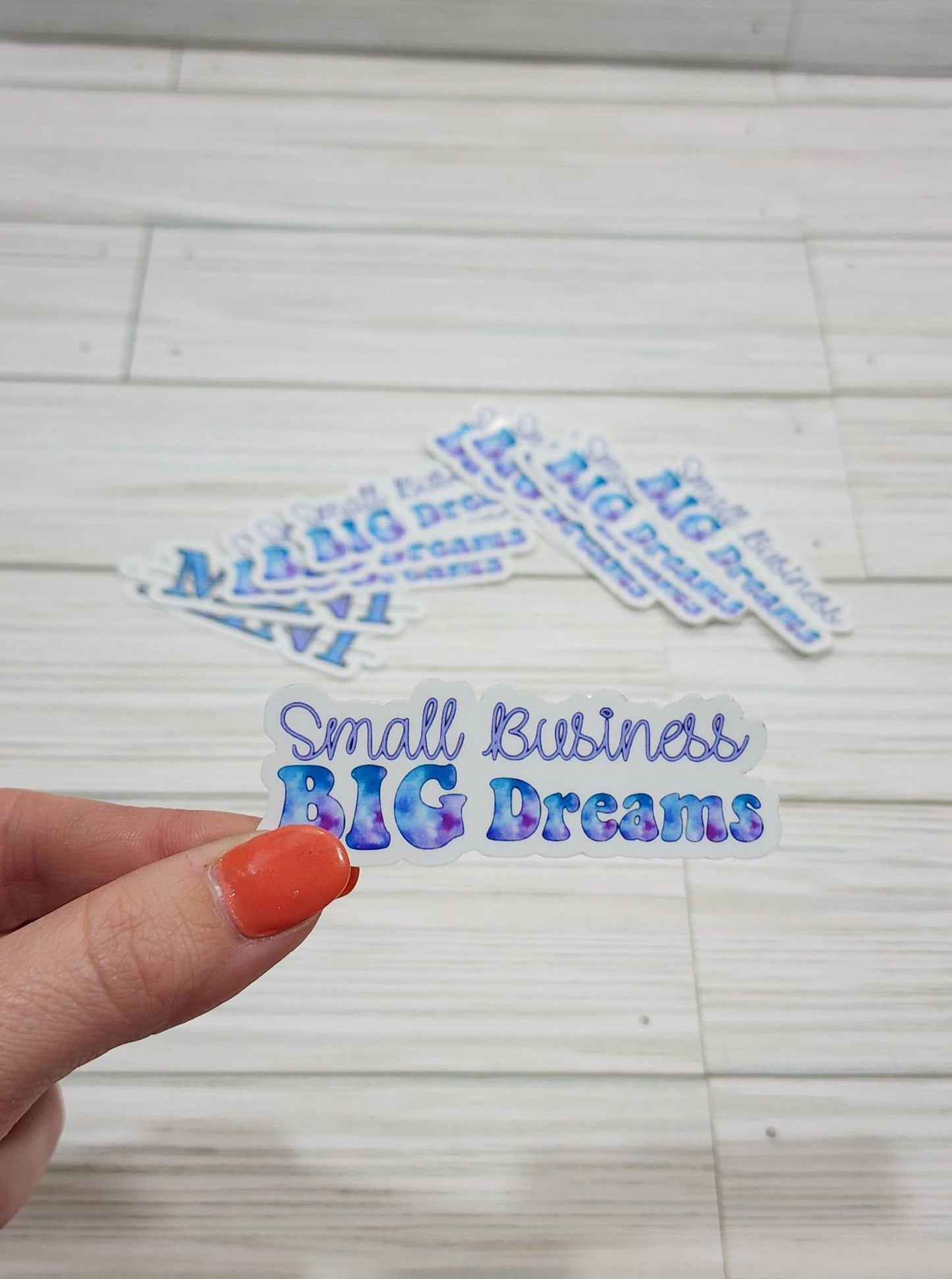 Small Business Big Dreams Waterproof Sticker