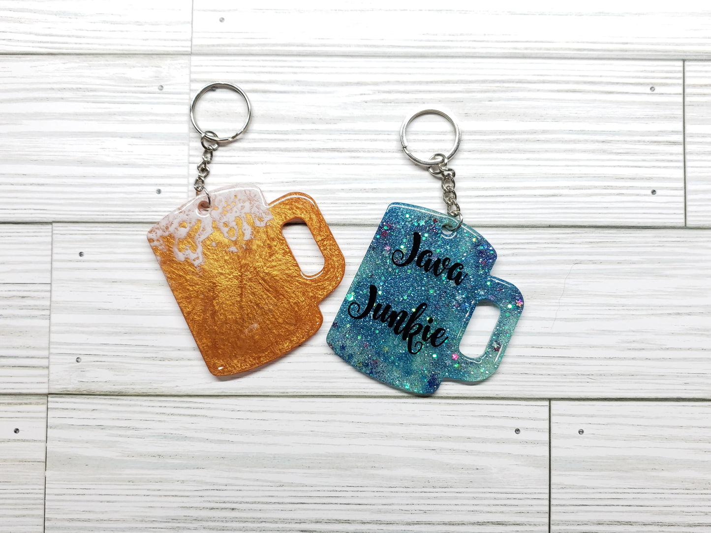 Custom Coffee - Beer Lovers Mug Keychain