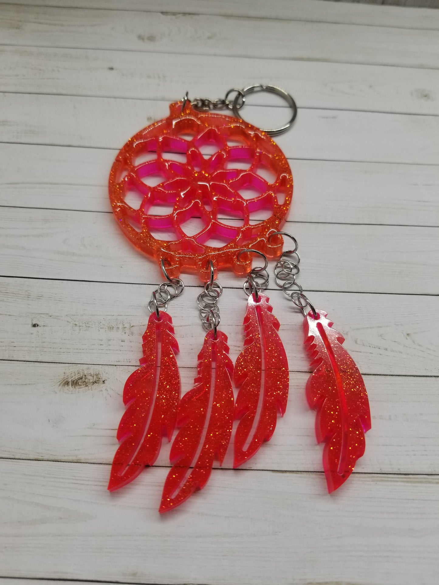 Custom Resin Dream Catcher Keychain