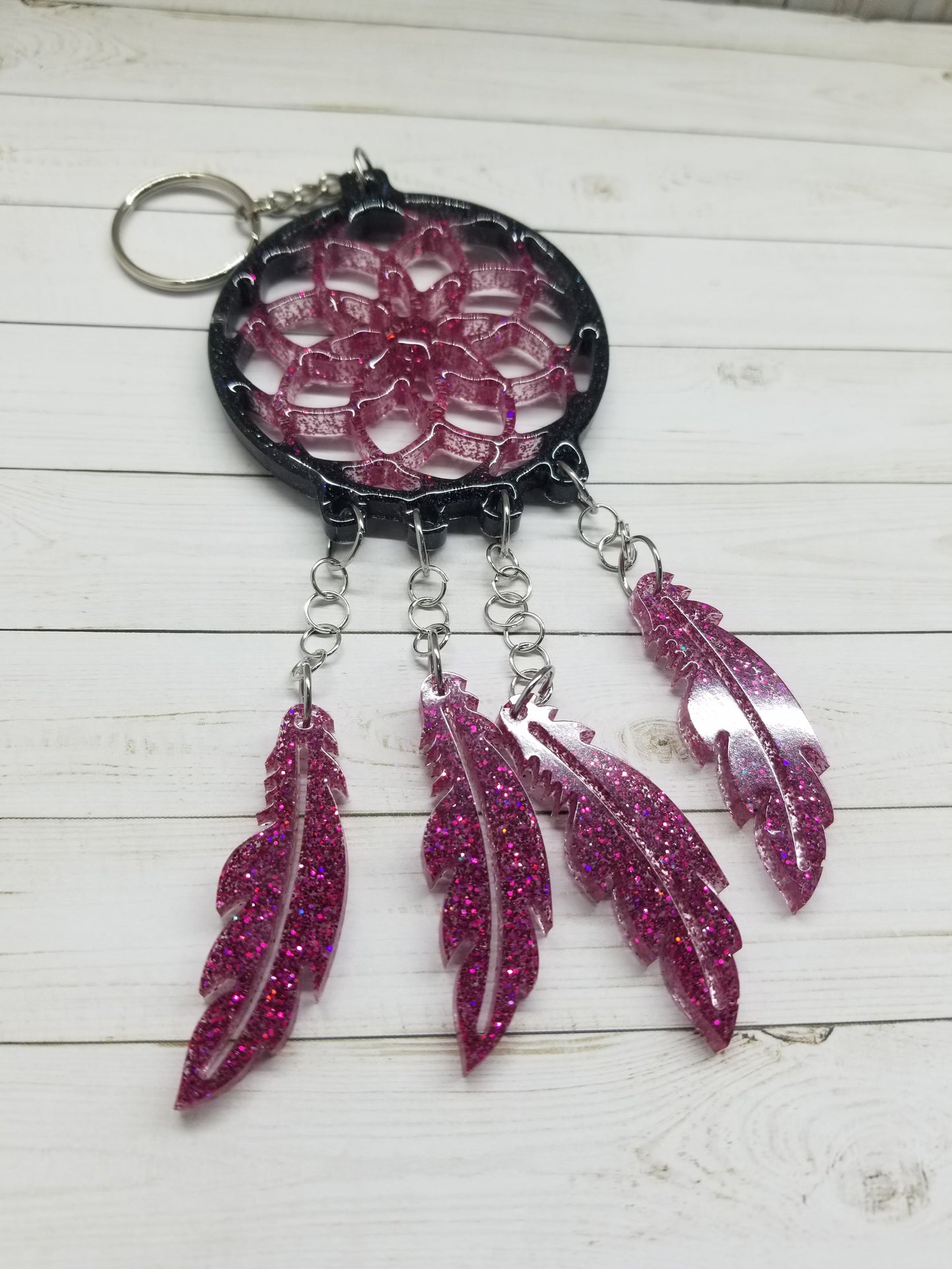 Custom Resin Dream Catcher Keychain