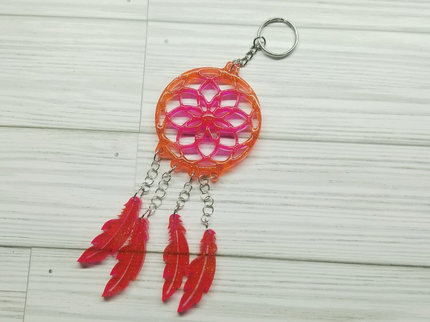 Custom Resin Dream Catcher Keychain