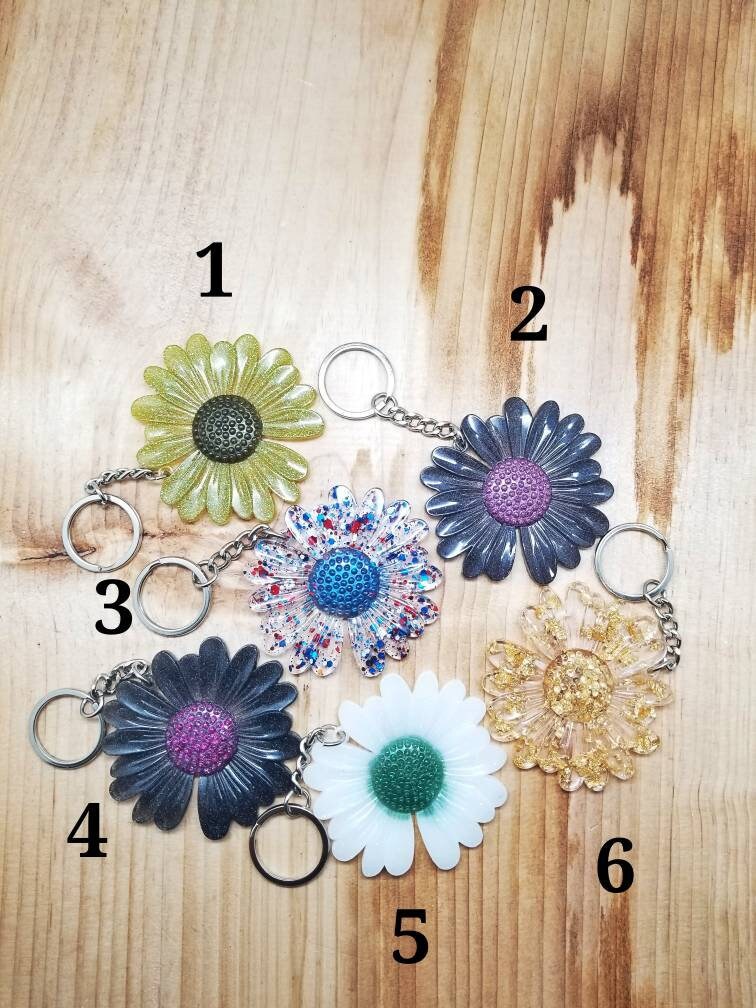 Custom 3D Flower Keychain