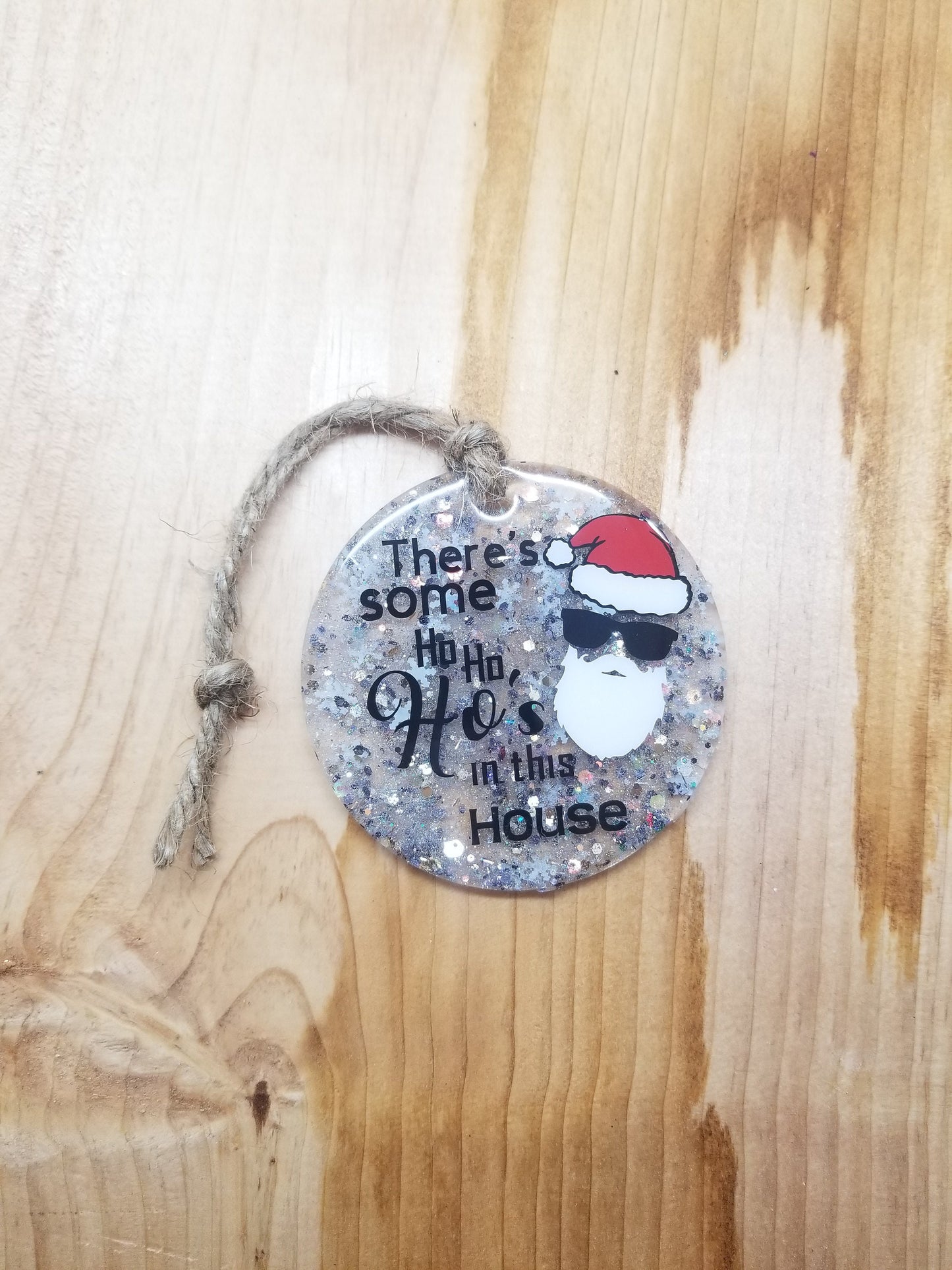 Custom Ho Ho Ho's In This House Christmas Ornament