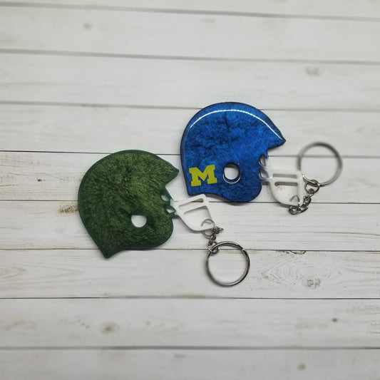 Football Helmet Keychain